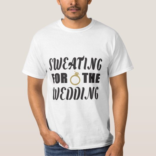 結婚式に向けて汗を流す Tシャツ (正面)