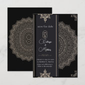 結婚式に招待します | 日程を控えてください セーブザデート (正面/裏面)