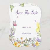 結婚式に最適な日付カードを保存する セーブザデート (正面/裏面)