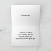 結婚式に来てくれてありがとうのカード サンキューカード (内部)