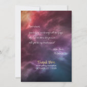 結婚式に私のブライズメイドになってくれる？星空 招待状 (裏面)