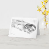 結婚式のお姉さん – 愛と笑い カード (黄色い花)