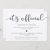 結婚式のお知らせと披露宴への招待 招待状 (正面/裏面)