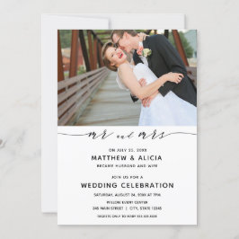 結婚式のお知らせと披露宴 招待状