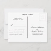結婚式のお知らせ | 出席の葉書 出欠カード (裏面)