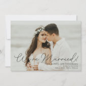 結婚式のお知らせ&披露宴 黒の招待状 招待状 (正面)