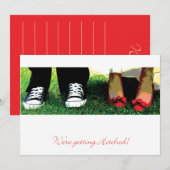 結婚式のお知らせ 招待状 (正面/裏面)