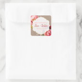 結婚式のお礼のリップバーム スクエアシール (バッグ)