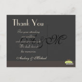 結婚式のお礼はがき(シンプル) ポストカード (裏面)