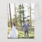 結婚式のお礼はがき ポストカード (正面)