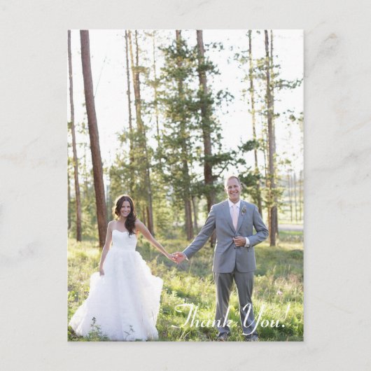 結婚式のお礼はがき ポストカード (正面)