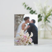 結婚式のお礼はがき ポストカード (スタンド正面)