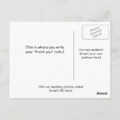 結婚式のお礼はがき ポストカード (裏面)