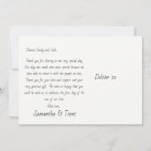 結婚式のお礼はがき - レインボー 招待状 (裏面)