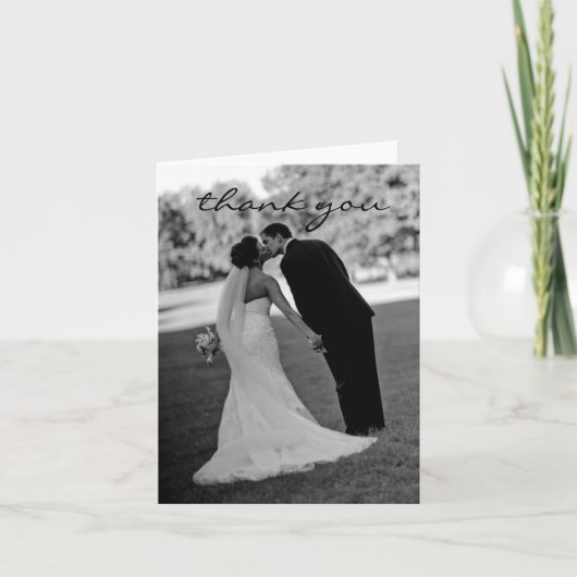 結婚式のお礼カード サンキューカード (正面)