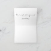 結婚式のお礼カード サンキューカード (内部)