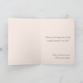 結婚式のお礼カード サンキューカード (内部)