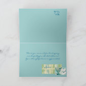 結婚式のお礼カード シャワー ホステス (テンプレート) サンキューカード (内部)