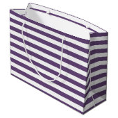 結婚式のお礼メッセージ（新婦と新郎の名前付き） ラージペーパーバッグ (裏面アングル)