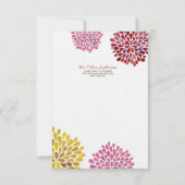 結婚式のお礼メモカード フラットリネンカード サンキューカード (裏面)