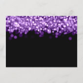 結婚式のお礼メモ パープルライト サンキューカード (裏面)