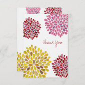 結婚式のお礼メモ フラットリネンカード サンキューカード (正面/裏面)