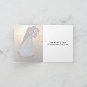 結婚式のお礼写真のメモカード サンキューカード (内部)