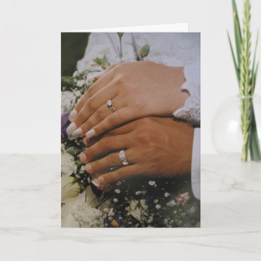 結婚式のお礼状 サンキューカード (正面)