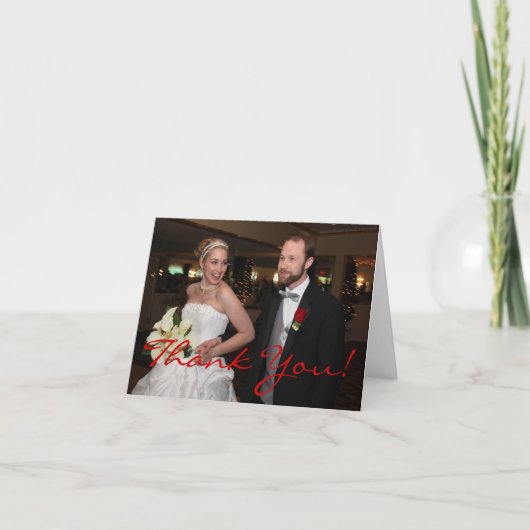 結婚式のお礼状 サンキューカード (正面)