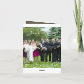 結婚式のお礼 サンキューカード (裏面)