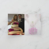 結婚式のお礼 サンキューカード (内部)