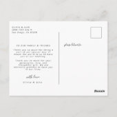 結婚式のお礼 ポストカード (裏面)