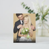 結婚式のお礼、写真＆メッセージ ポストカード (スタンド正面)