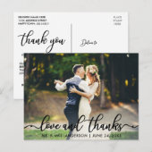 結婚式のお礼 愛と感謝の写真 ポストカード (正面/裏面)