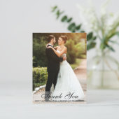 結婚式のお礼 新婦新郎 フォト ポストカード L (スタンド正面)