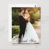 結婚式のお礼 新婦新郎 フォト ポストカード L (正面/裏面)