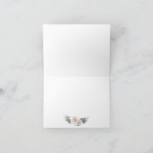 結婚式のお礼  |  水彩 ダスティーローズ ピンク サンキューカード (内部)