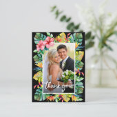 結婚式のお礼 | 熱帯の境界線の写真 ポストカード (スタンド正面)