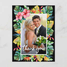 結婚式のお礼 | 熱帯の境界線の写真 ポストカード
