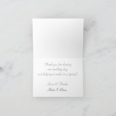 結婚式のお礼 黒背景の多色バブル サンキューカード (内部)