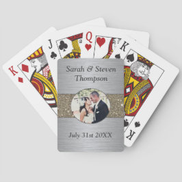 結婚式のお祝いの写真のトランプ トランプ