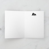 結婚式のお祝いの鳥のシルエットのドイツ語 カード (内部)