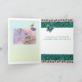 結婚式のお祝いのasianesqueの蝶 カード (内部)