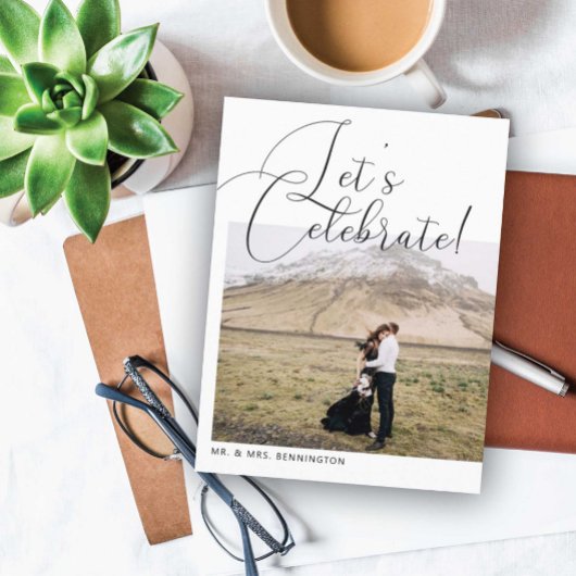 結婚式のお祝いをしよう 案内ポストカード