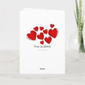 結婚式のお祝いアニメ花嫁と花婿 カード (裏面)