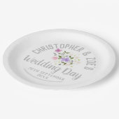 結婚式のお祝いパーティー ペーパープレート (アングル)