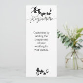 結婚式のお祝いプログラム 招待状 (スタンド正面)