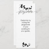 結婚式のお祝いプログラム 招待状 (正面/裏面)