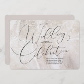 結婚式のお祝い招待状 招待状 (正面/裏面)