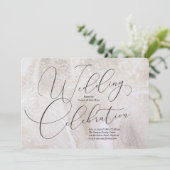 結婚式のお祝い招待状 招待状 (スタンド正面)